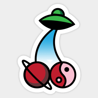 90s Cherries Sticker